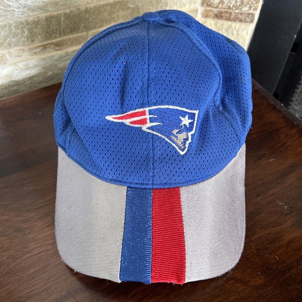 Vtg 90s New England Patriots Silver‎ Brim DREW PEARSON Snapback Hat NFL